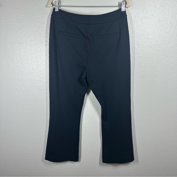 Cabi Keen Kick Flare Pants Women's 6 Navy‎ Blue Ponte Knit Ankle Crop Career - Picture 5 of 9